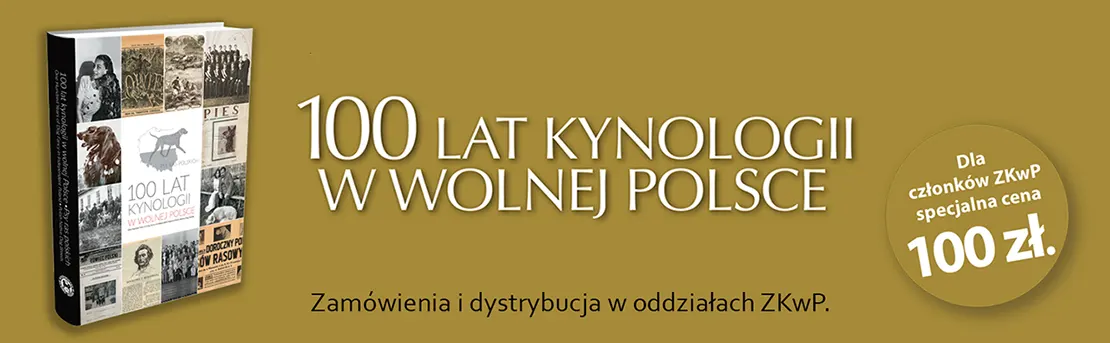 Książka - 100 lat kynologii w wolnej Polsce